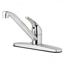Homewerks Worldwide 242100 Rounded Kitchen Faucet, Single Lever, Chrome