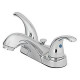 Homewerks Worldwide 24211 Lavatory Faucet With Pop-Up, Centerset, 2 Lever Handles