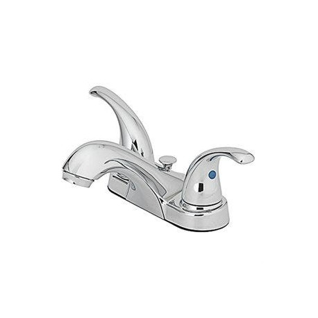 Homewerks Worldwide 24211 Lavatory Faucet With Pop-Up, Centerset, 2 Lever Handles