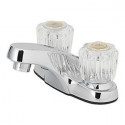 Homewerks Worldwide 24243 Lavatory Faucet, 2 Acrylic Handles, Chrome