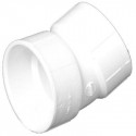 Charlotte Pipe & Foundry Company PVC 00324 0600HA Schedule 40 DWV Elbow, 22-1/2 Degree, PVC, 1-1/2 in