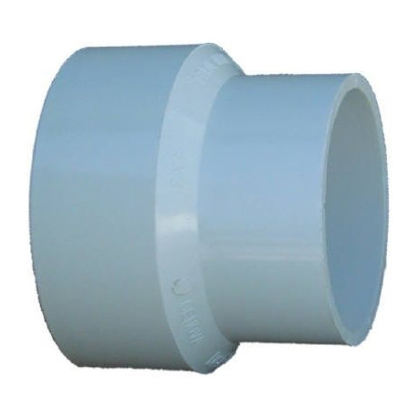 Charlotte Pipe & Foundry Company PVC 01117 0600HA Schedule 30 PVC DWV Adapter Coupling,4 x 3 in
