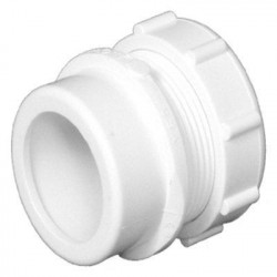 Charlotte Pipe & Foundry Company PVC 00103R 0600HA Schedule 40 DWV Male Trap Adapter, Spigot x Slip Joint Nut