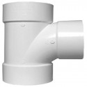 Charlotte Pipe & Foundry Company PVC 00400 0800HA Schedule 40 DWV Sanitary Pipe Tee, PVC, 1-1/2 in