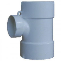 Charlotte Pipe & Foundry Company PVC 01401 0600HA Schedule 30 PVC DWV Reducing Sanitary Tee, 3 x 1-1/2 in