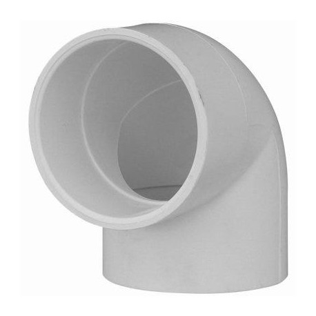 Charlotte Pipe & Foundry Company PVC 02300 5600HA Schedule 40 PVC Reducing Ell, 90 Degree, White, 1-1/2 x 1 in