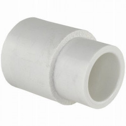Charlotte Pipe & Foundry Company PVC 02100 3400HA Schedule 40 Reducing Pipe Coupling, Slip x Slip, White, 3/4 x 1/2 in