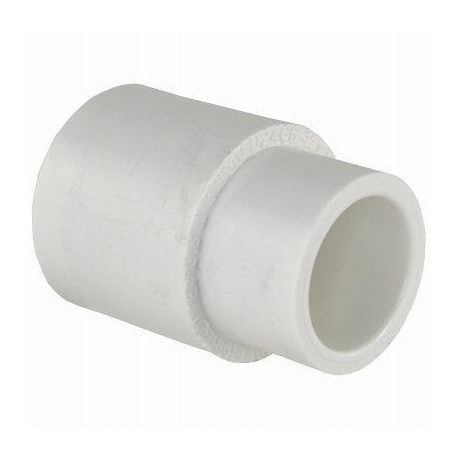 Charlotte Pipe & Foundry Company PVC 02100 3400HA Schedule 40 Reducing Pipe Coupling, Slip x Slip, White, 3/4 x 1/2 in