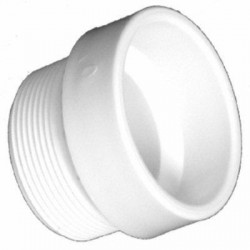 Charlotte Pipe & Foundry Company PVC 00104 0600HA Schedule 40 DWV PVC Female Trap Adapter, Hub x Slip, 1-1/2 x 1-1/4 in