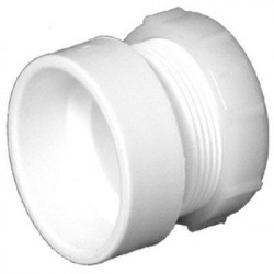 Charlotte Pipe & Foundry Company PVC 00104 0800HA Schedule 40 DWV PVC Female Trap Adapter, Hub x Slip, 1-1/2 x 1-1/2 in