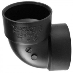 Charlotte Pipe & Foundry Company ABS 00331 1000HA ABS/DWV Vent Ell, 90 Degree, 3 in