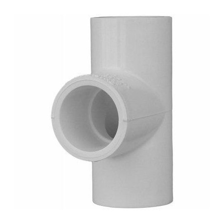 Charlotte Pipe & Foundry Company PVC 02400 4350HA Schedule 40 PVC Reducing Tee, 1 x 1 x 1/2 in