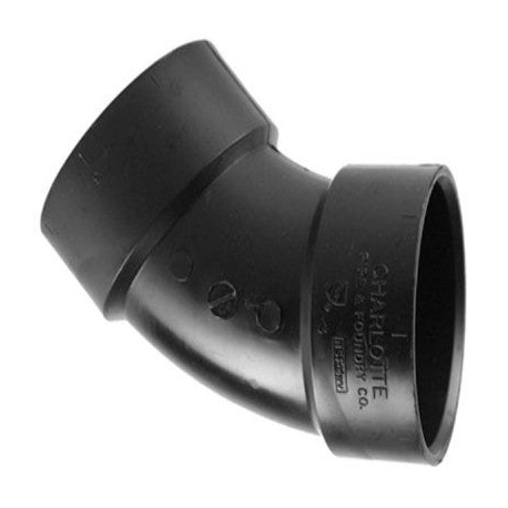 Charlotte Pipe & Foundry Company ABS 00321 0 ABS/DWV 45 Degree Pipe Ell