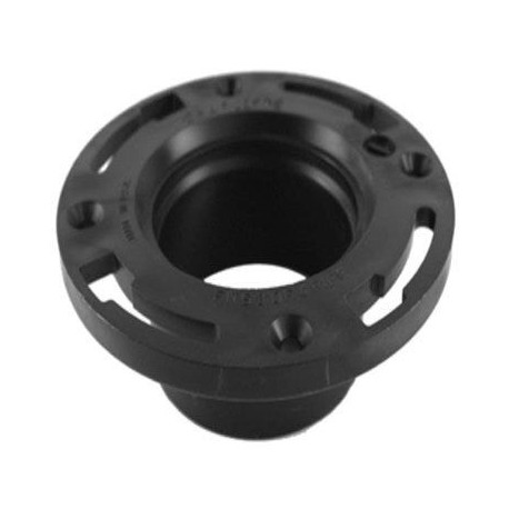 Charlotte Pipe & Foundry Company ABS 00815 0600HA ABS/DWV Closet Pipe Flange Hub End, 4 x 3 in