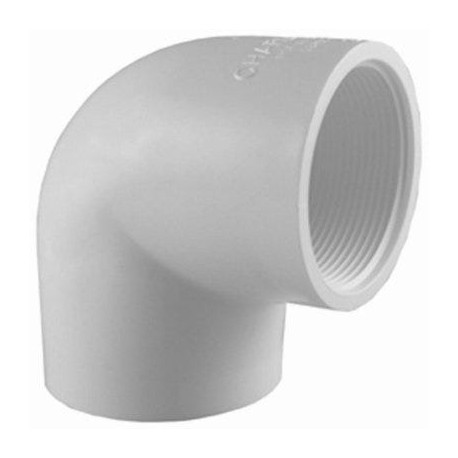 Charlotte Pipe & Foundry Company PVC 02301 1200HA Schedule 40 PVC Ell, 90 Degree, White, 1-1/4 in Slip x ft