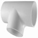 Charlotte Pipe & Foundry Company PVC 02401 Schedule 40 PVC Pressure Reducing Tee, White