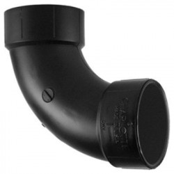 Charlotte Pipe & Foundry Company ABS 00304 0 ABS/DWV 90 Degree Pipe Ell, Long Sweep