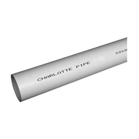 Charlotte Pipe & Foundry Company PVC42000800 Schedule 40 DWV PVC Pipe, Foam Cell Core, 2 in x 20 ft