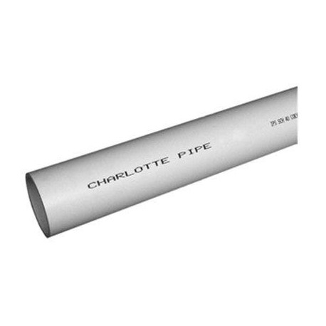 Charlotte Pipe & Foundry Company PVC04 Schedule 40 DWV PVC Pipe, Foam Core, Plain End