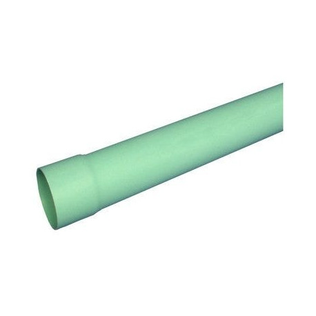 Charlotte Pipe & Foundry Company S/M060060600 PVC Sewer & Drain Pipe, Solid Wall, 6 in x 10 ft