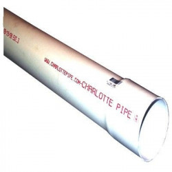 Charlotte Pipe & Foundry Company PVC300300600 PVC Sewer & Drain Pipe, 3 in x 10 ft