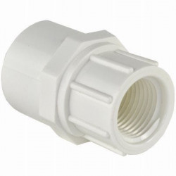 Charlotte Pipe & Foundry Company PVC 02101 3 Schedule 40 Pipe Adapter, Reducing, Slip x FPT, White