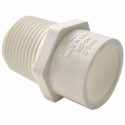 Charlotte Pipe & Foundry Company PVC 02110 0 Schedule 40 PVC Pressure Reducing Adapter, Male, White