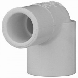 Charlotte Pipe & Foundry Company PVC 02304 0600HA Schedule 40 PVC Pressure 90 Degree Street Elbow, White, 3/4 in