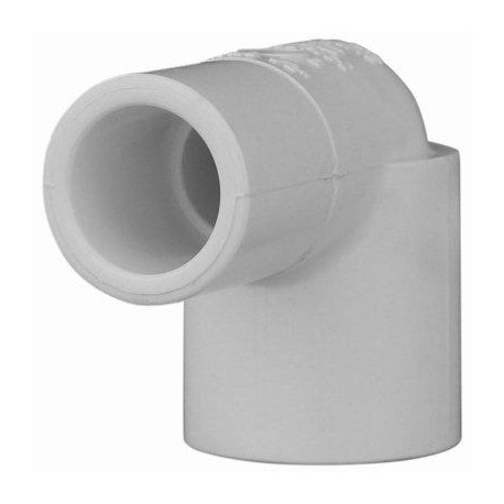 Charlotte Pipe & Foundry Company PVC 02304 0600HA Schedule 40 PVC Pressure 90 Degree Street Elbow, White, 3/4 in