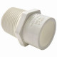 Charlotte Pipe & Foundry Company PVC 02110 0600HA Schedule 40 Pipe Adapter, Reducing, Slip x MPT, White, 3/4 in x 1/2 in