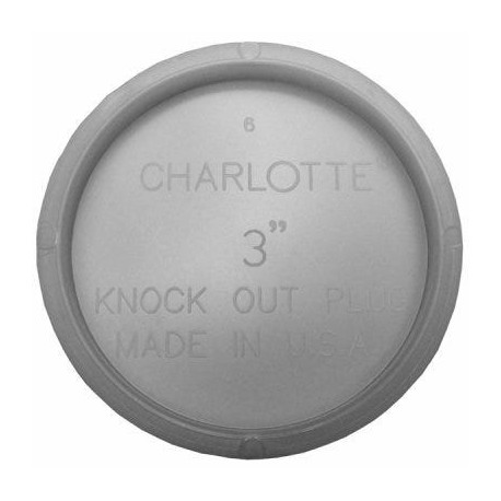 Charlotte Pipe & Foundry Company PVC 00131 1 Schedule 40 DWV PVC Pipe Test Cap, White