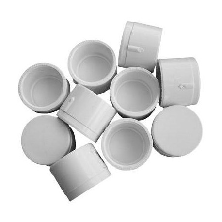 Charlotte Pipe & Foundry Company PVC 02116C Schedule 40 PVC Cap, 10 Pack