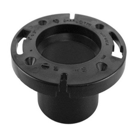 Charlotte Pipe & Foundry Company ABS 00800S 0600HA ABS/DWV Closet Flange, Hub End, 4 x 3 in
