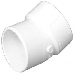Charlotte Pipe & Foundry Company PVC 00326 1200HA Schedule 40 DWV PVC Street Elbow, 22-1/2 Degree, 4 in