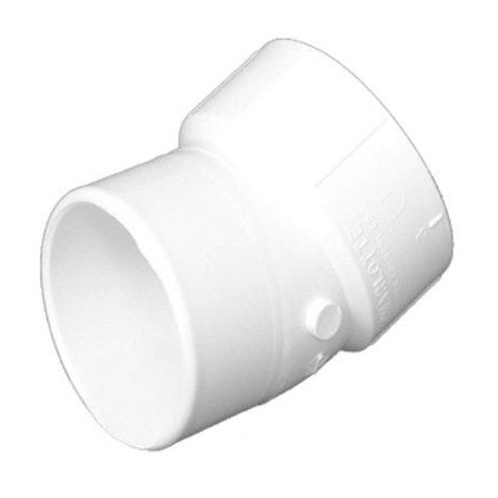 Charlotte Pipe & Foundry Company PVC 00326 1200HA Schedule 40 DWV PVC Street Elbow, 22-1/2 Degree, 4 in