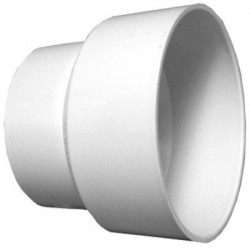 Charlotte Pipe & Foundry Company PVC 00102  1000HA Schedule 40 DWV PVC Pipe Reducing Coupling, 3 x 2 in