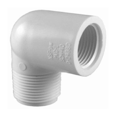 Charlotte Pipe & Foundry Company PVC 02307 0 Schedule 40 PVC 90 Degree Street Elbow, White