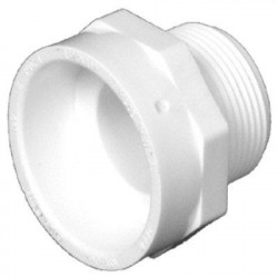 Charlotte Pipe & Foundry Company PVC 00109 1 Schedule 40 DWV Pipe Adapter, PVC, MPT