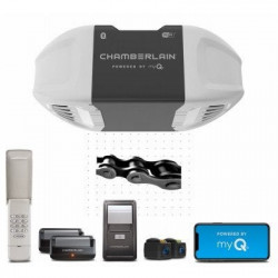 Chamberlain 102237 Quiet Wifi Garage Door Opener With Wireless Keypad, 2 LGT