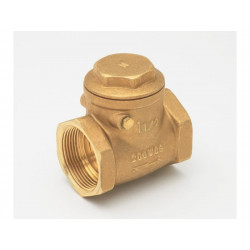 BK Products 240-2-1-1 Swing Check Valve, Threaded, Lead Free, Brass, 1-In.