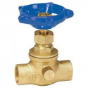 BK Products 220-4-12-12 Stop & Waste Valve, Lead-Free Brass, Copper x Copper, 1/2 In.