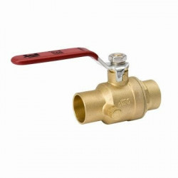 BK Products 119-4-34-34 Stop & Waste Ball Valve, Lead Free, Forged Brass, 3/4-In.