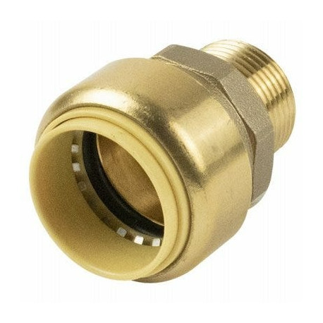 B&K LLC 6630-154 Push On Pipe Adapter, 3/4 x 1 In. Copper x Male
