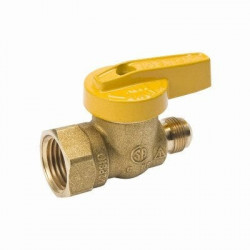 BK Products 117-592 Gas Heater Ball Valve, Forged Brass, 9/16 x 1/2-In.