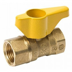 B&K LLC 110-223C Gas Ball Valve, Brass, 1/2-In.