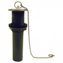 BK Products 134-101RP PVC Pull Out Plug With Chain & Stopper, 1-1/4 x 5-In.