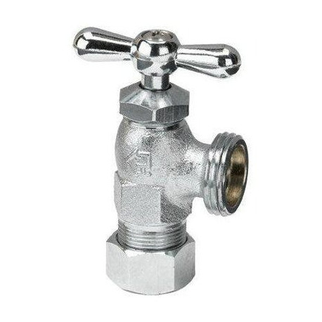 B&K LLC 102-201 Compression Washing Machine Valve, Chrome Plated Brass, 1/2 x 3/4-In.