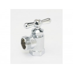 B&K LLC 102-203 Washing Machine Valve, Front Operated, Chrome Plated Brass, Female, 1/2 x 3/4-In.