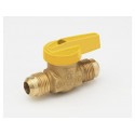 BK Products 116-50 Gas Ball Valve, Brass, Flare x Flare, Brass