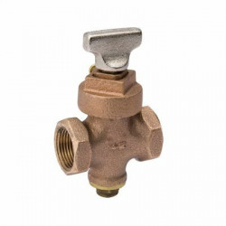 BK Products 225-2-34-34 Stop & Drain Valve, Bronze, 3/4-In.